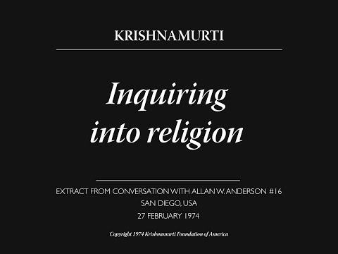 Inquiring into religion